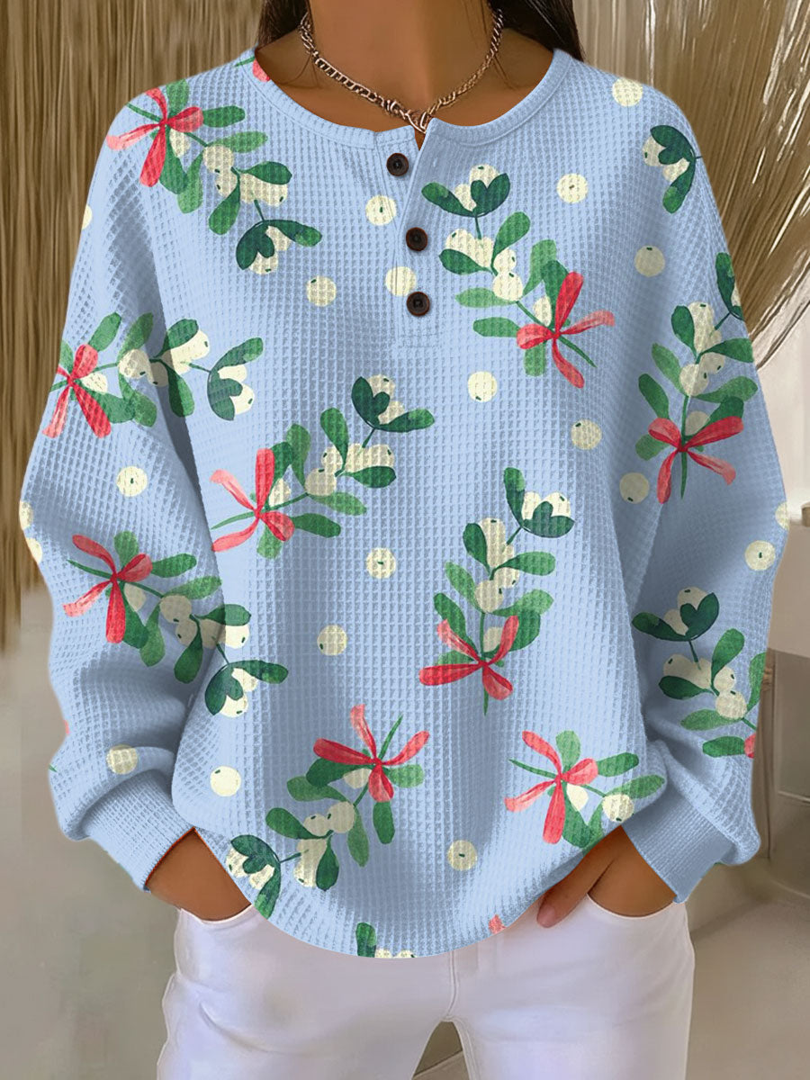 Rikke | Pull Doux avec Motif de Noël
