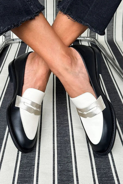Monochrome - Mocassins Chic Bicolores