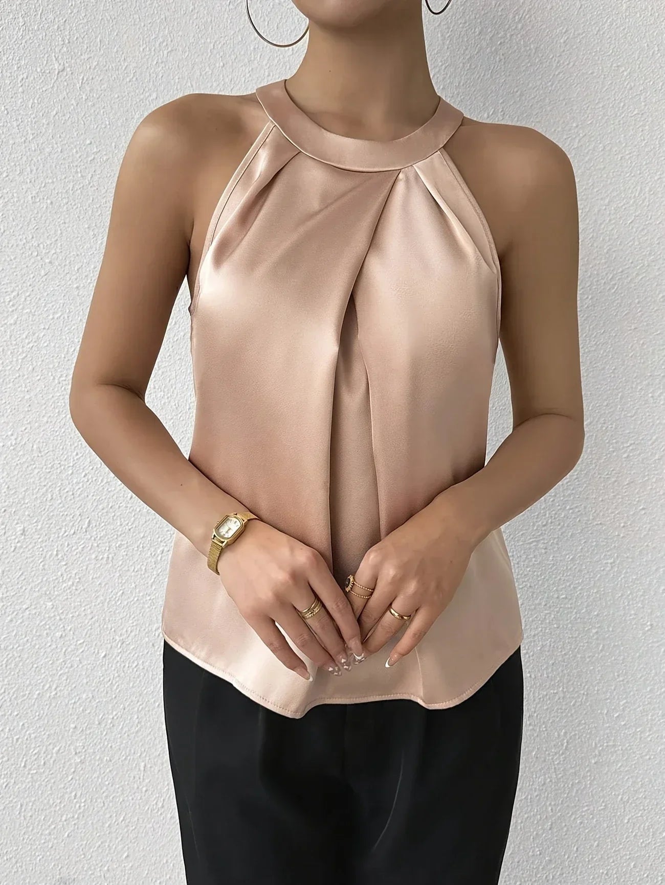 CYRENE | BLOUSE SANS MANCHES LUXUEUSE