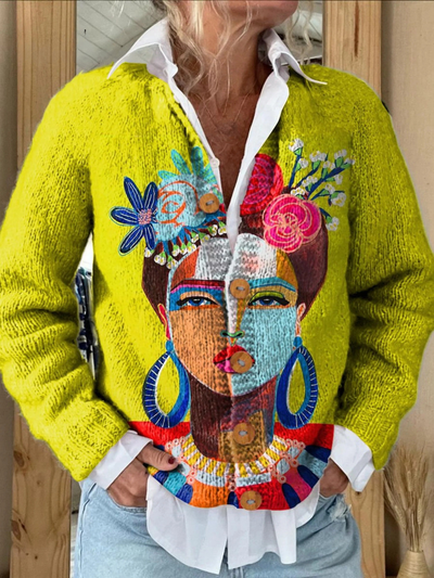 Isabella™ | Cardigan Portrait Art Frida