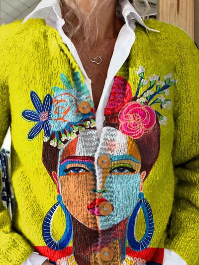 Isabella™ | Cardigan Portrait Art Frida