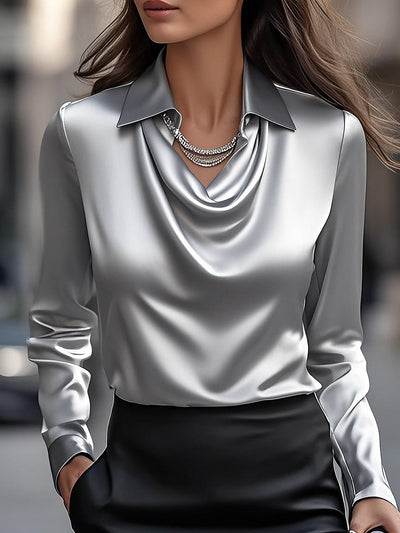 BLAIRE | BLOUSE EN SATIN ÉLÉGANT