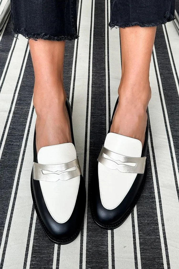 Monochrome - Mocassins Chic Bicolores