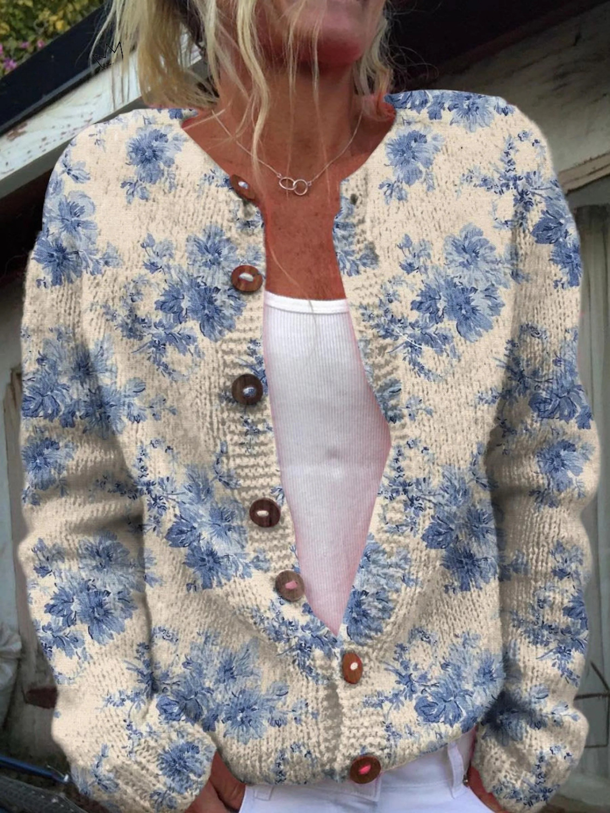 Leah™ | Cardigan Floral Art Charmant