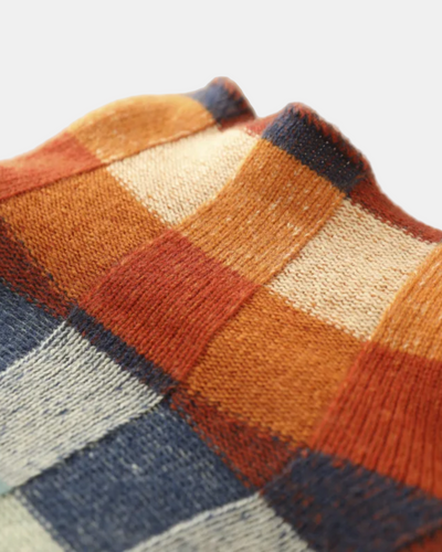 Tynara | Pull Col Montant Patchwork Chic