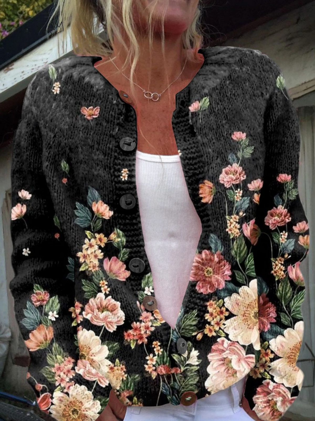 Eleanor™ | Cardigan à Imprimé Floral Décontracté