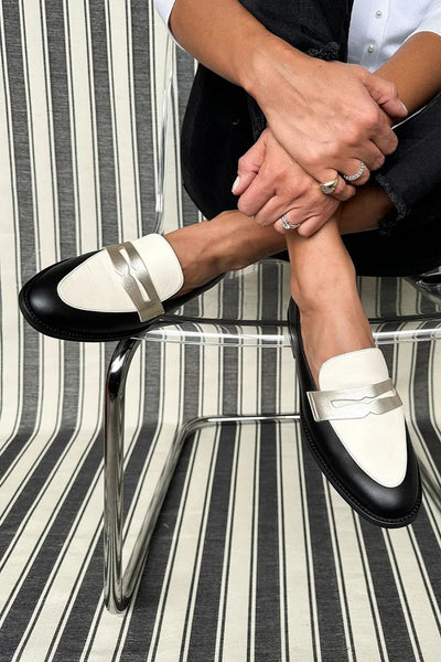 Monochrome - Mocassins Chic Bicolores
