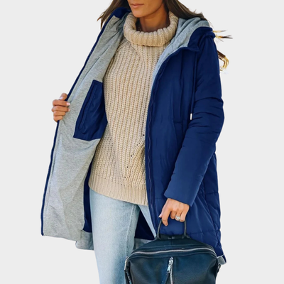 Fiora | Veste Puffer à Capuche Décontractée