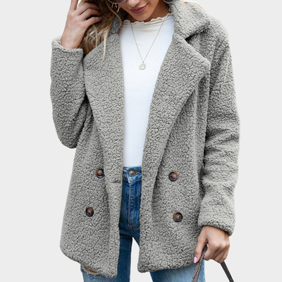 Delphine | Manteau Teddy à Col