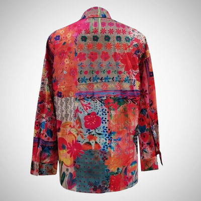 MERYL | BLOUSE IMPRIMÉE BOHO CHIC VIBRANTE