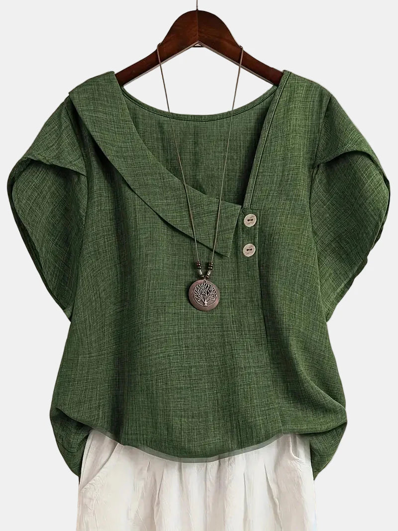 Saddie | Blouse Asymétrique Décontractée