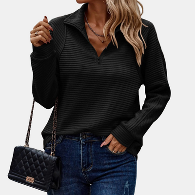 Maevira | Pull à Détail à Zip Demi