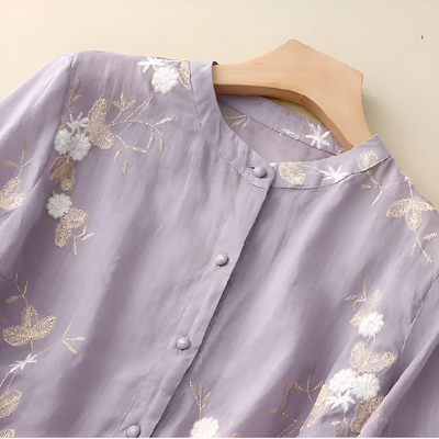MILLIE | BLOUSE EN BRODERIE FLORALE