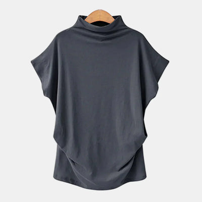 Lyra | Blouse à col roulé à manches courtes