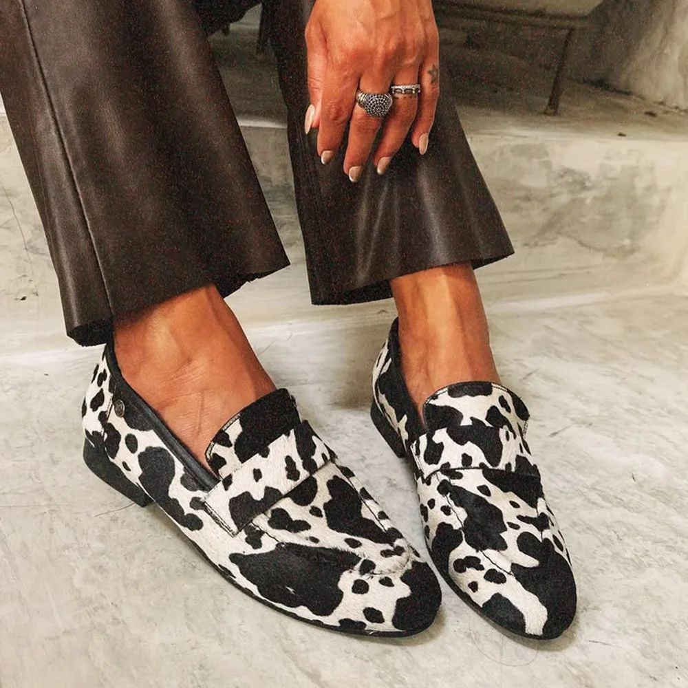 Luxe - Mocassins à Imprimé Animalier Audacieux