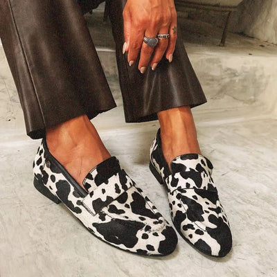 Luxe - Mocassins à Imprimé Animalier Audacieux