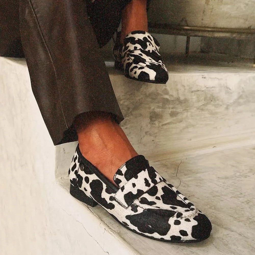Luxe - Mocassins à Imprimé Animalier Audacieux