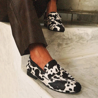 Luxe - Mocassins à Imprimé Animalier Audacieux