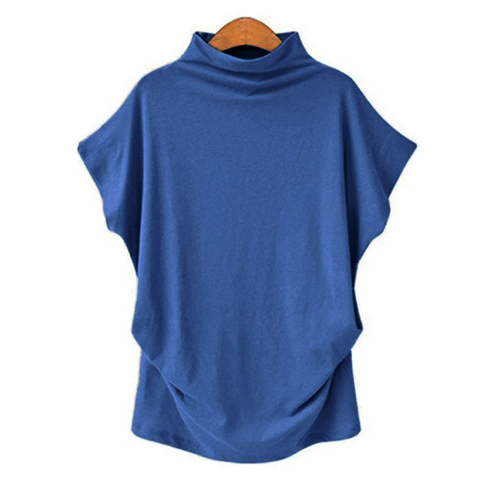 Lyra | Blouse à col roulé à manches courtes