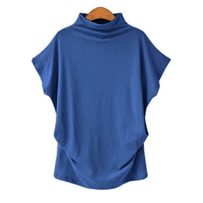 Lyra | Blouse à col roulé à manches courtes