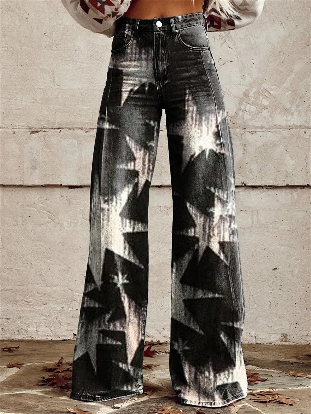 Mia™ - Pantalons Amples Taille Haute