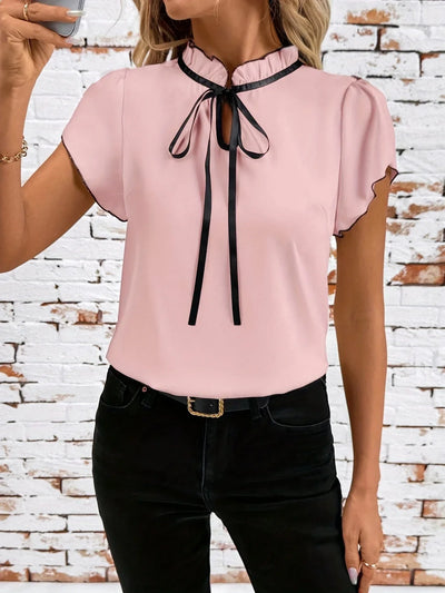 ROSEMARY | BLOUSE À MANCHES VOLANTES ÉLÉGANTES