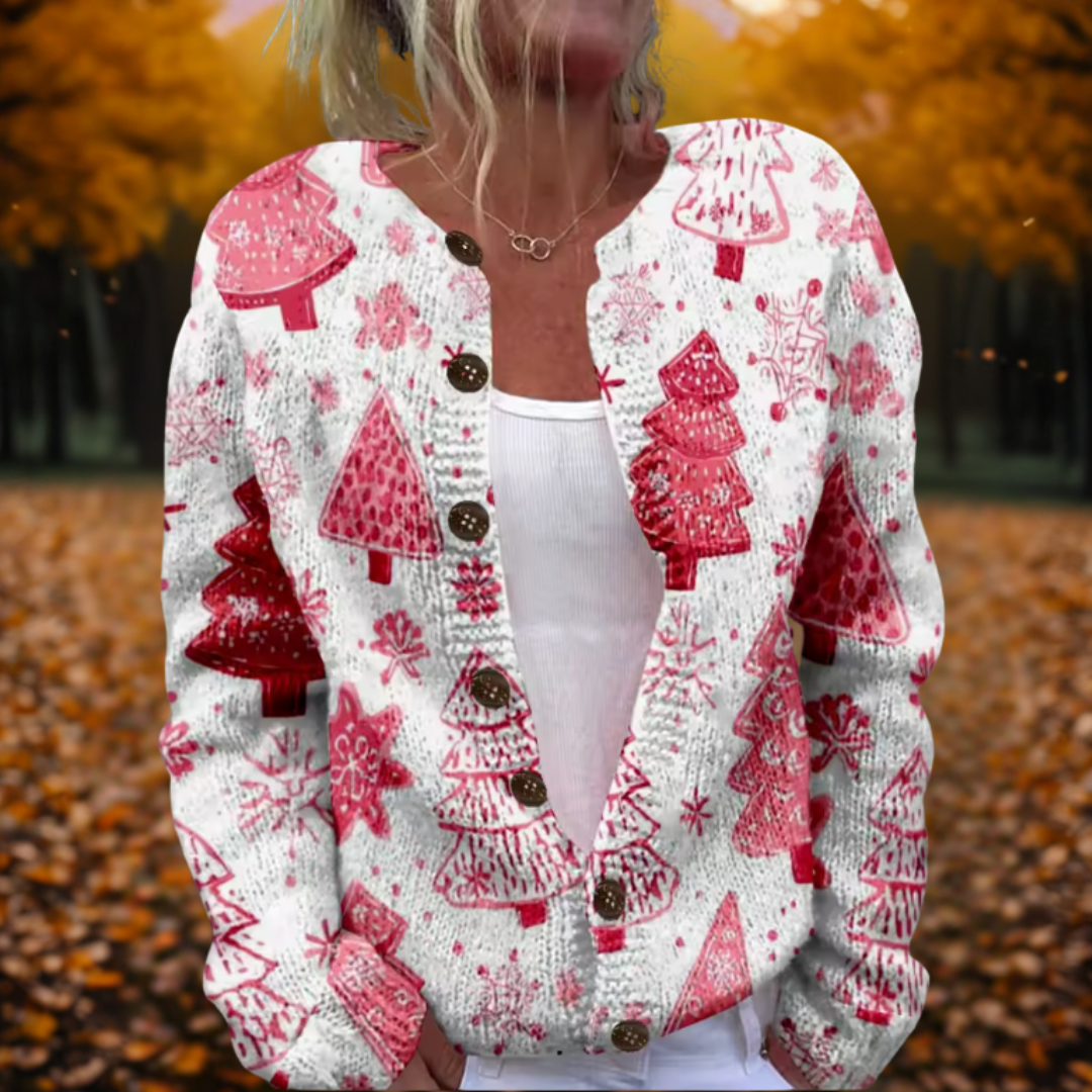 Joy | Cardigan Festif Rose