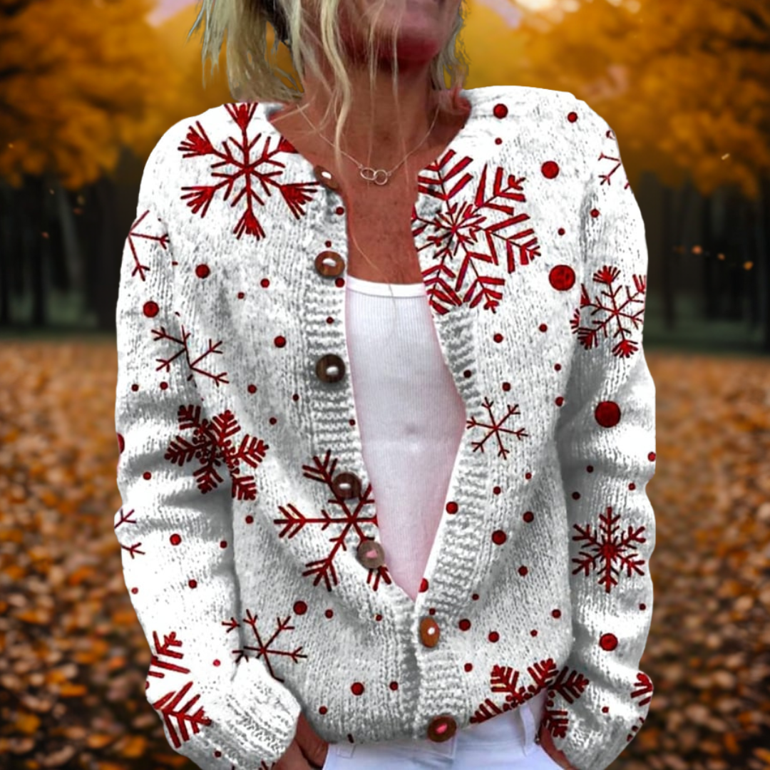 Ann | Cardigan Flocon de Neige