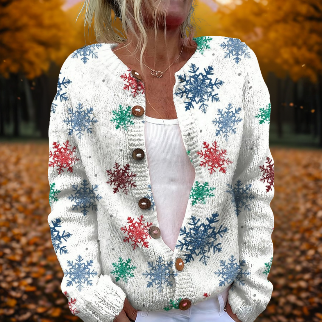 Ivy | Cardigan Flocon de Neige
