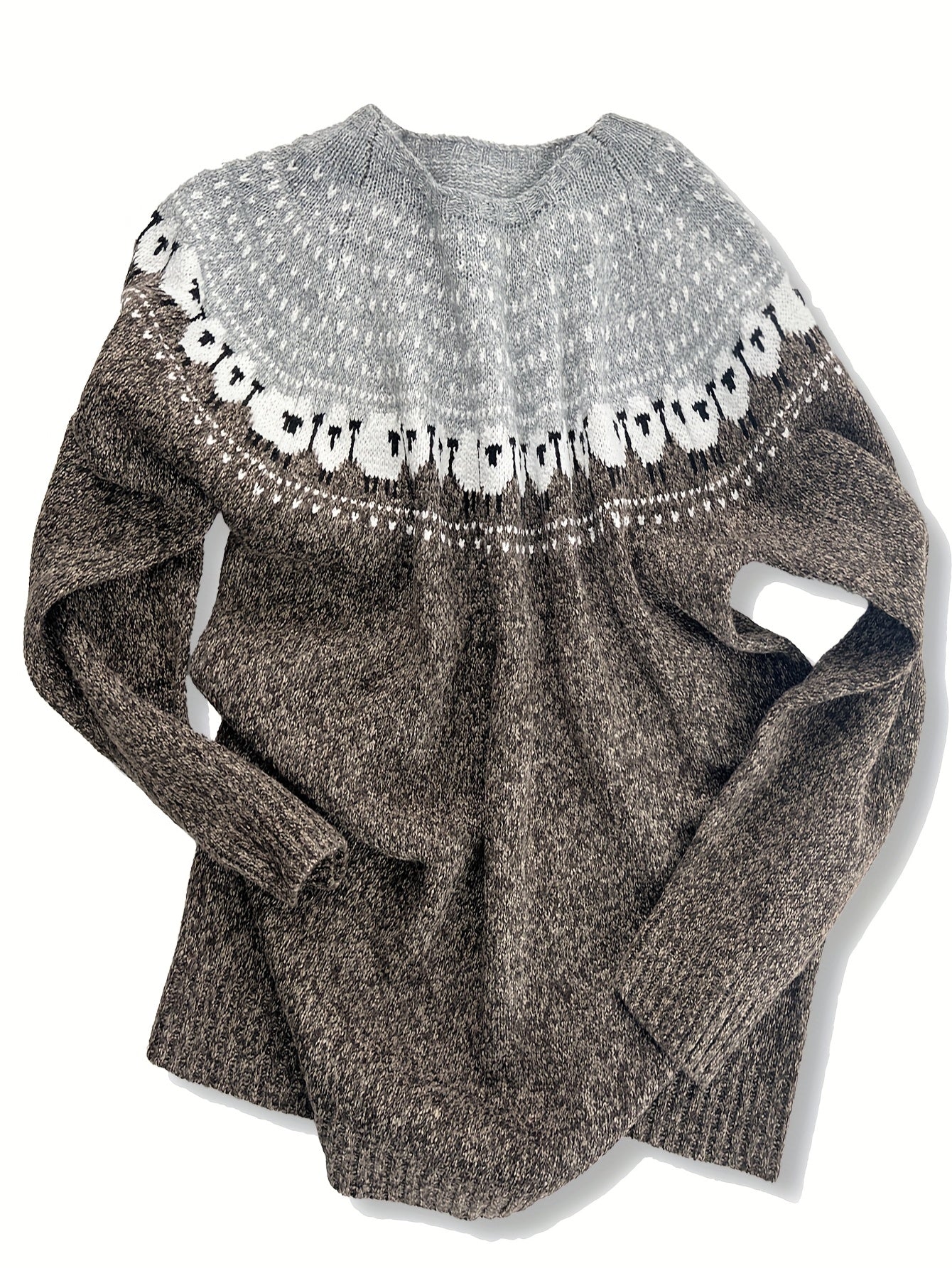 Nordic™ | Pull d'Hiver Élégant avec Motif Jacquard de Mouton
