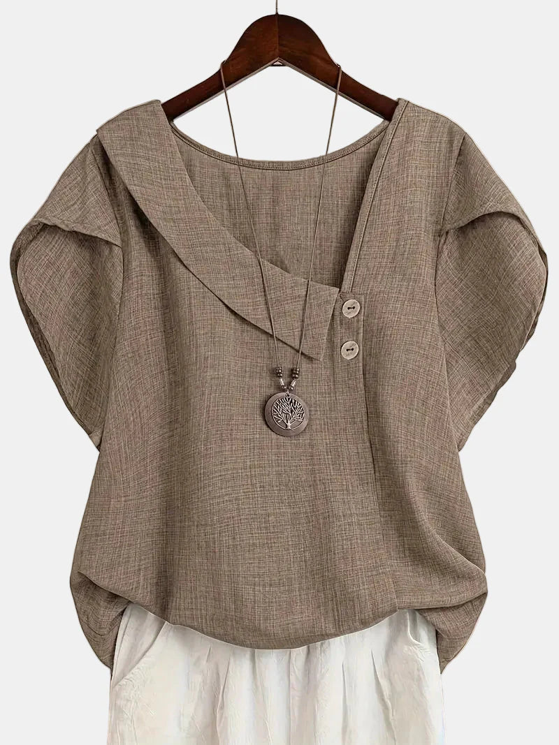 Saddie | Blouse Asymétrique Décontractée