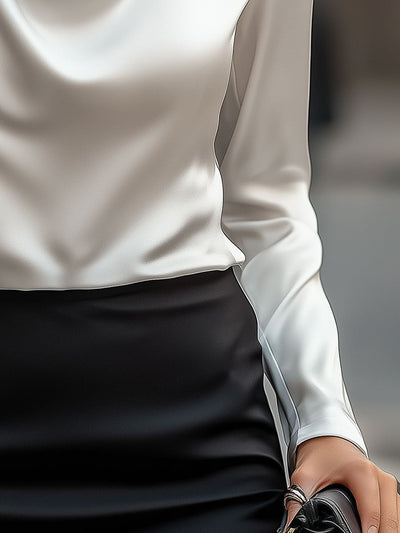 BLAIRE | BLOUSE EN SATIN ÉLÉGANT