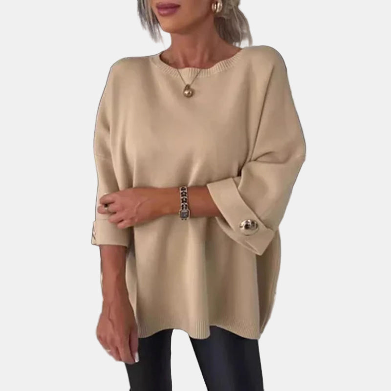 Elsinara | Haut à Boutons à Manches Longues